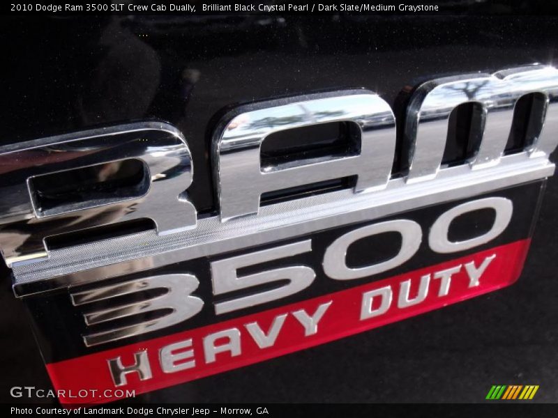 Brilliant Black Crystal Pearl / Dark Slate/Medium Graystone 2010 Dodge Ram 3500 SLT Crew Cab Dually