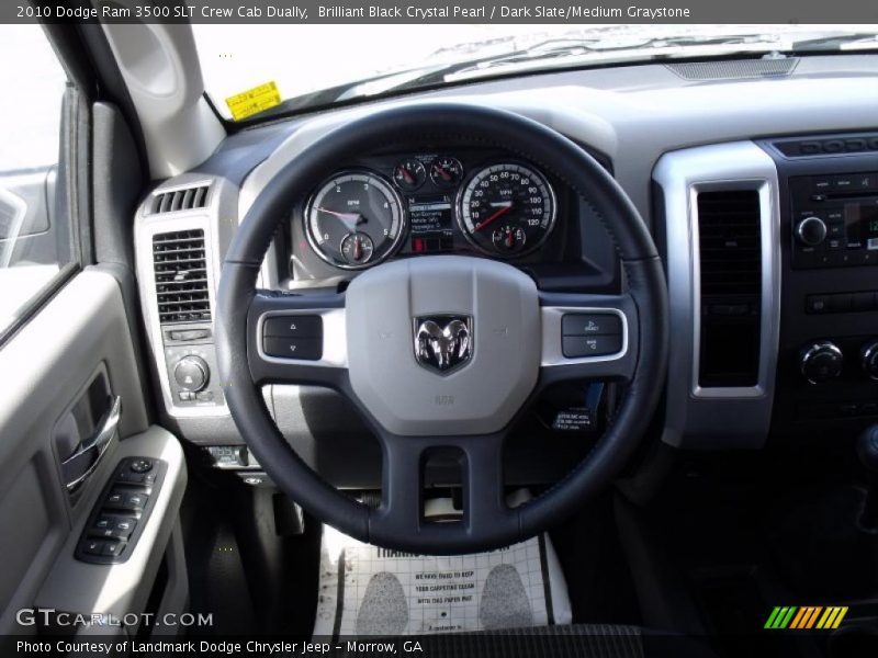 Brilliant Black Crystal Pearl / Dark Slate/Medium Graystone 2010 Dodge Ram 3500 SLT Crew Cab Dually