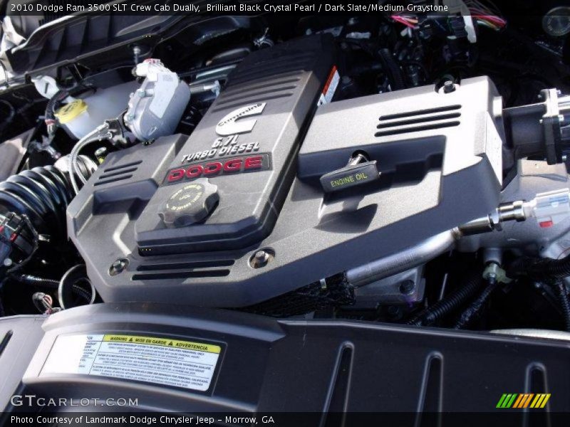 Brilliant Black Crystal Pearl / Dark Slate/Medium Graystone 2010 Dodge Ram 3500 SLT Crew Cab Dually