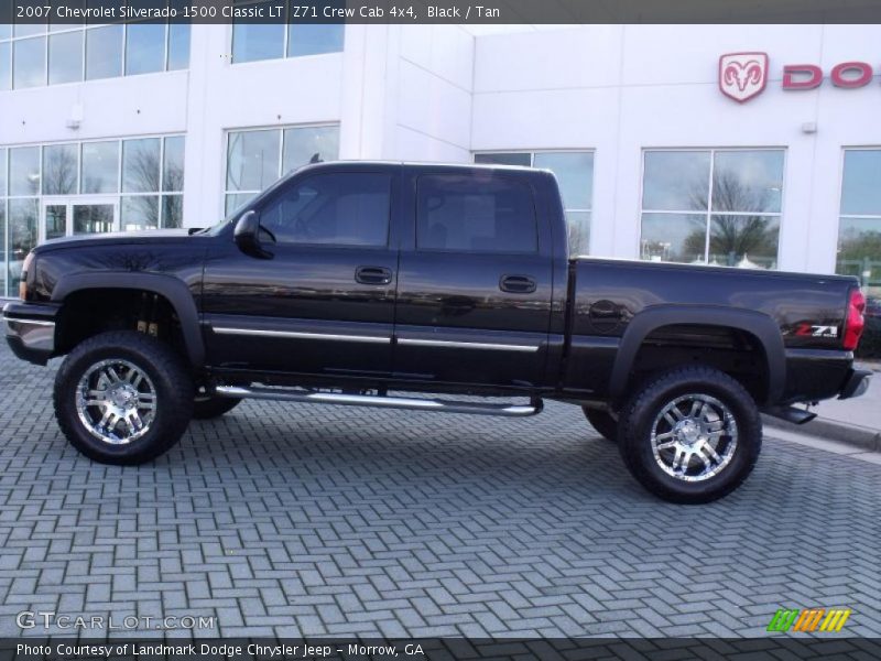 Black / Tan 2007 Chevrolet Silverado 1500 Classic LT  Z71 Crew Cab 4x4