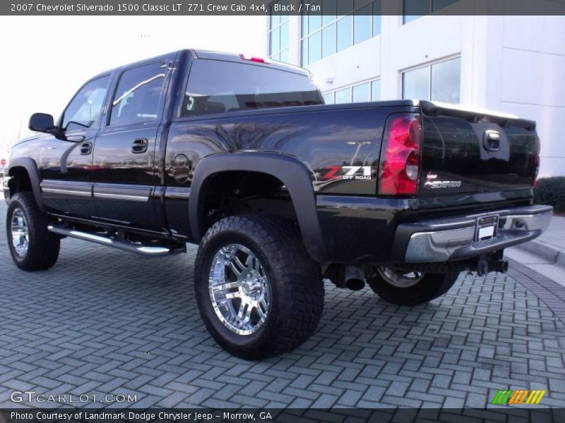 Black / Tan 2007 Chevrolet Silverado 1500 Classic LT  Z71 Crew Cab 4x4