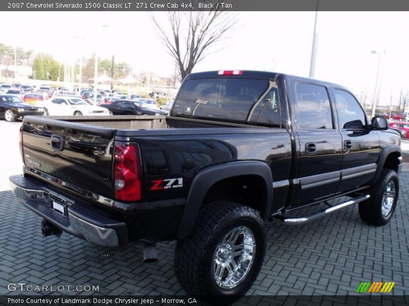 Black / Tan 2007 Chevrolet Silverado 1500 Classic LT  Z71 Crew Cab 4x4