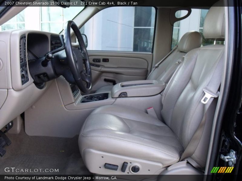 Black / Tan 2007 Chevrolet Silverado 1500 Classic LT  Z71 Crew Cab 4x4