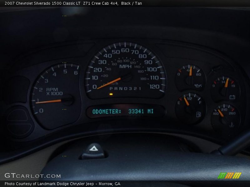 Black / Tan 2007 Chevrolet Silverado 1500 Classic LT  Z71 Crew Cab 4x4