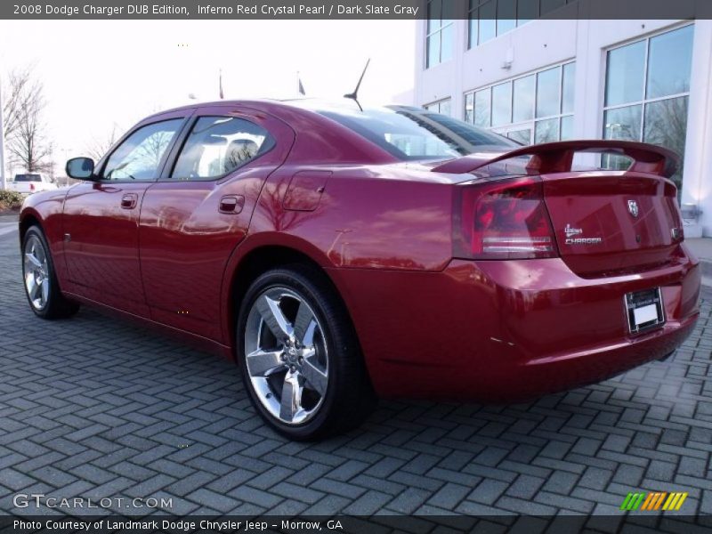 Inferno Red Crystal Pearl / Dark Slate Gray 2008 Dodge Charger DUB Edition