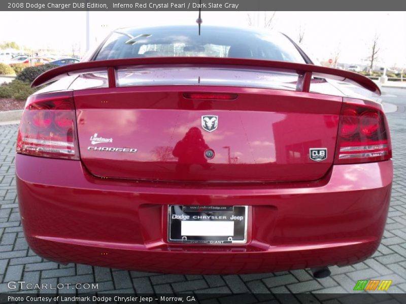 Inferno Red Crystal Pearl / Dark Slate Gray 2008 Dodge Charger DUB Edition