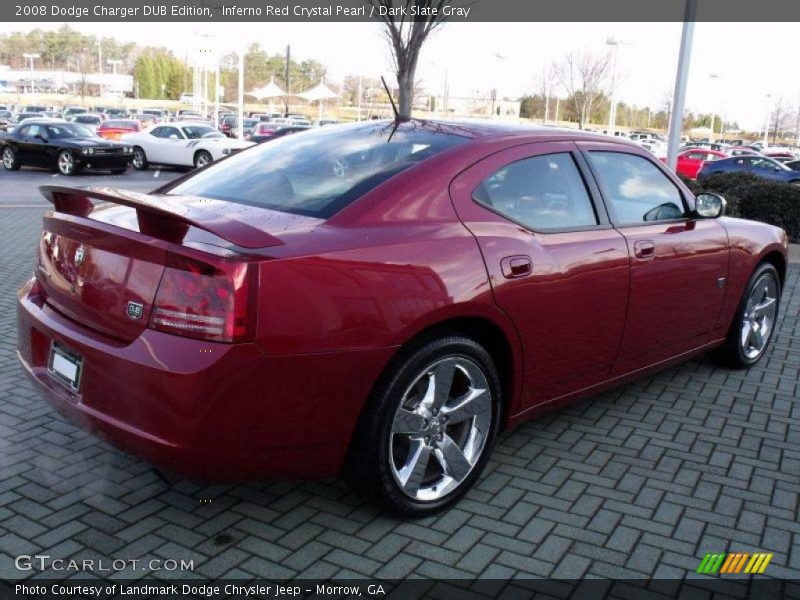 Inferno Red Crystal Pearl / Dark Slate Gray 2008 Dodge Charger DUB Edition