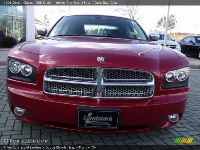 Inferno Red Crystal Pearl / Dark Slate Gray 2008 Dodge Charger DUB Edition