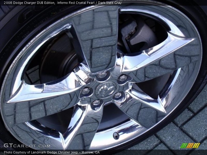 Inferno Red Crystal Pearl / Dark Slate Gray 2008 Dodge Charger DUB Edition