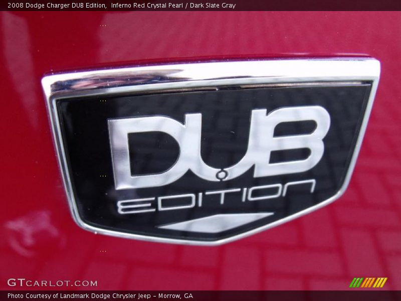 Inferno Red Crystal Pearl / Dark Slate Gray 2008 Dodge Charger DUB Edition