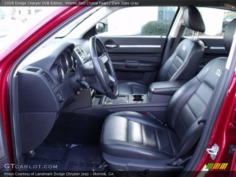 Inferno Red Crystal Pearl / Dark Slate Gray 2008 Dodge Charger DUB Edition