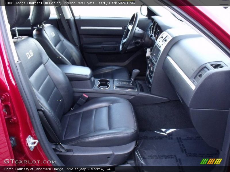 Inferno Red Crystal Pearl / Dark Slate Gray 2008 Dodge Charger DUB Edition