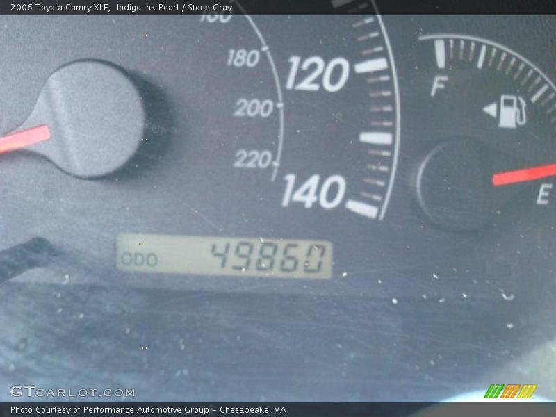 Indigo Ink Pearl / Stone Gray 2006 Toyota Camry XLE