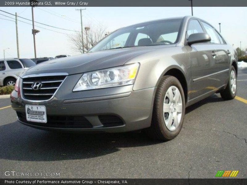 Willow Gray / Gray 2009 Hyundai Sonata GLS