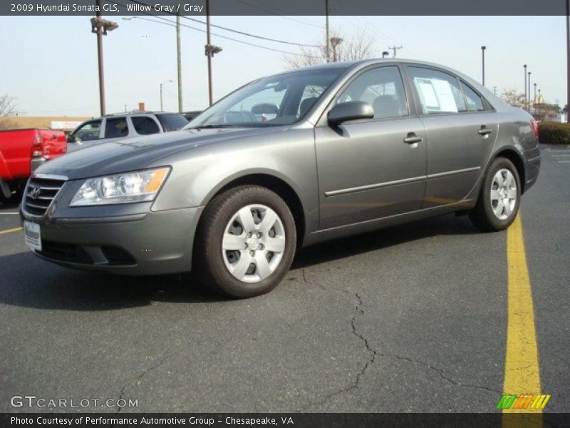 Willow Gray / Gray 2009 Hyundai Sonata GLS