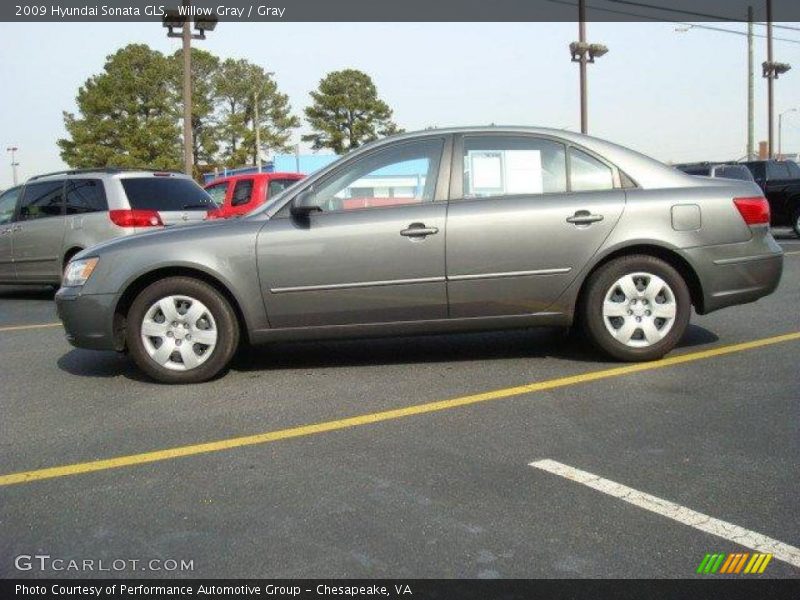 Willow Gray / Gray 2009 Hyundai Sonata GLS