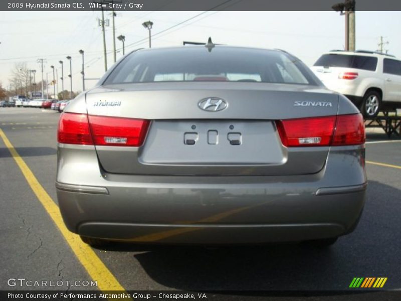 Willow Gray / Gray 2009 Hyundai Sonata GLS