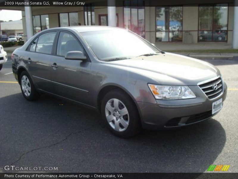 Willow Gray / Gray 2009 Hyundai Sonata GLS