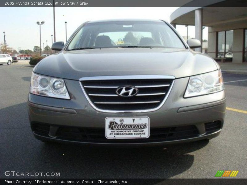 Willow Gray / Gray 2009 Hyundai Sonata GLS