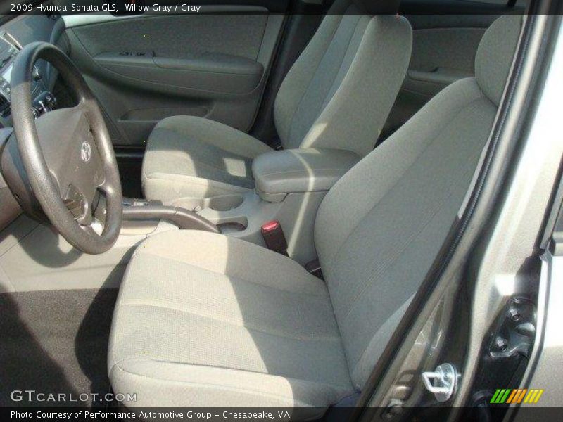Willow Gray / Gray 2009 Hyundai Sonata GLS
