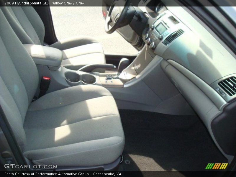 Willow Gray / Gray 2009 Hyundai Sonata GLS