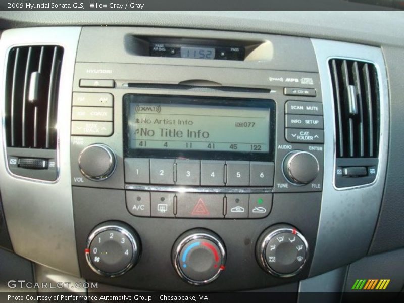 Willow Gray / Gray 2009 Hyundai Sonata GLS