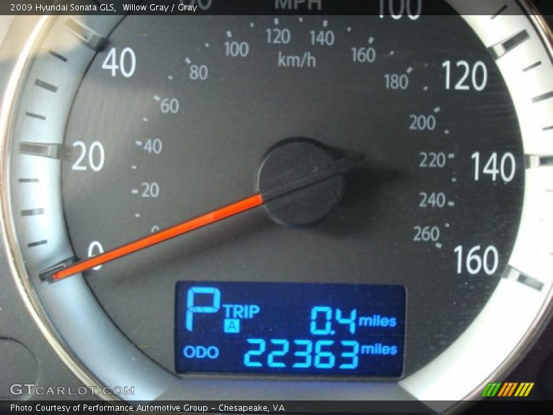 Willow Gray / Gray 2009 Hyundai Sonata GLS