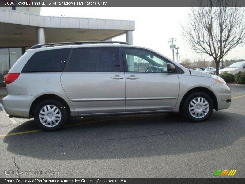 Silver Shadow Pearl / Stone Gray 2006 Toyota Sienna LE