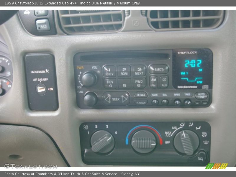 Indigo Blue Metallic / Medium Gray 1999 Chevrolet S10 LS Extended Cab 4x4