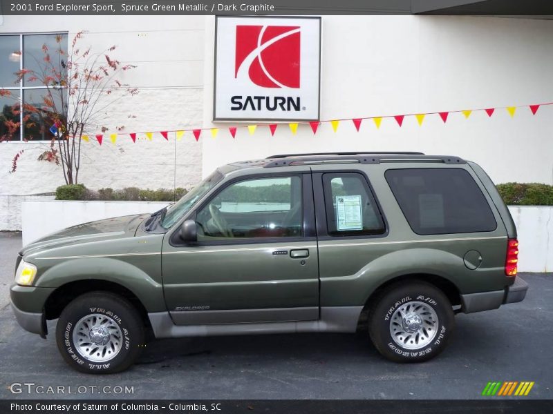 Spruce Green Metallic / Dark Graphite 2001 Ford Explorer Sport