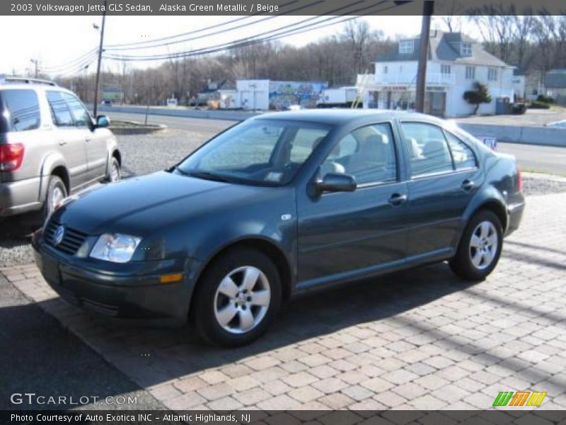 Alaska Green Metallic / Beige 2003 Volkswagen Jetta GLS Sedan