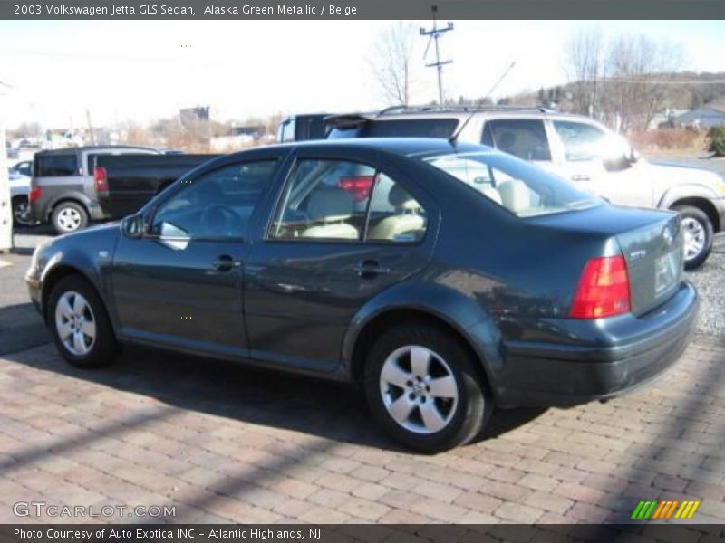 Alaska Green Metallic / Beige 2003 Volkswagen Jetta GLS Sedan