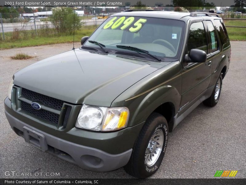Spruce Green Metallic / Dark Graphite 2001 Ford Explorer Sport