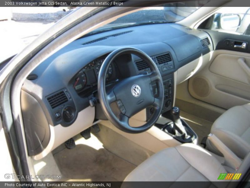 Alaska Green Metallic / Beige 2003 Volkswagen Jetta GLS Sedan