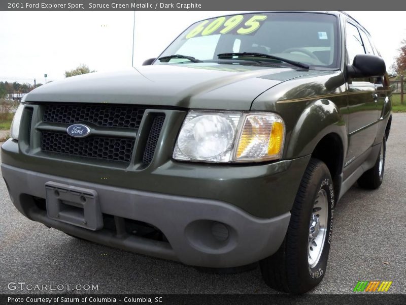Spruce Green Metallic / Dark Graphite 2001 Ford Explorer Sport