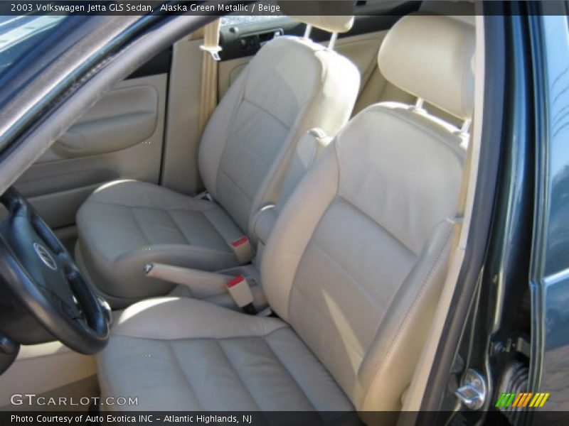 Alaska Green Metallic / Beige 2003 Volkswagen Jetta GLS Sedan