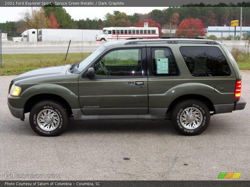 Spruce Green Metallic / Dark Graphite 2001 Ford Explorer Sport