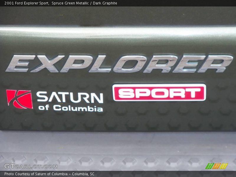 Spruce Green Metallic / Dark Graphite 2001 Ford Explorer Sport