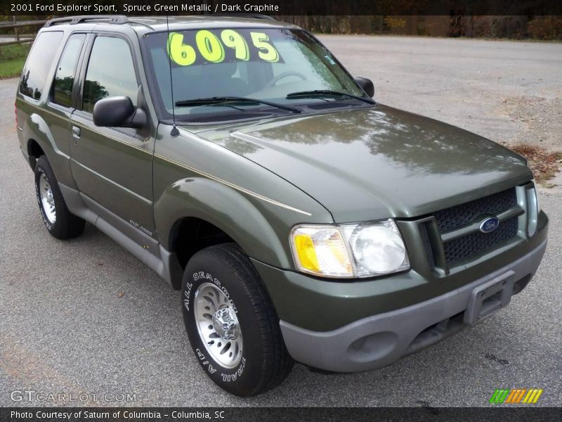 Spruce Green Metallic / Dark Graphite 2001 Ford Explorer Sport