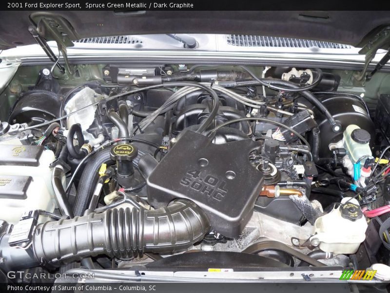 Spruce Green Metallic / Dark Graphite 2001 Ford Explorer Sport