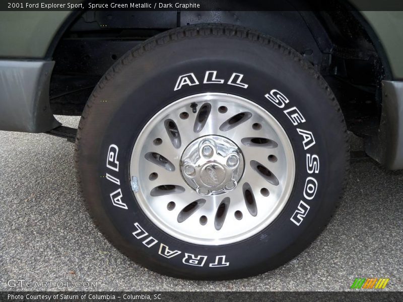 Spruce Green Metallic / Dark Graphite 2001 Ford Explorer Sport