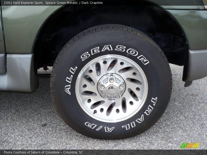 Spruce Green Metallic / Dark Graphite 2001 Ford Explorer Sport