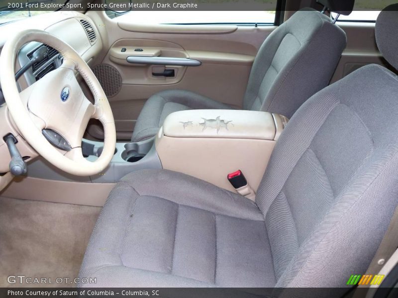 Spruce Green Metallic / Dark Graphite 2001 Ford Explorer Sport