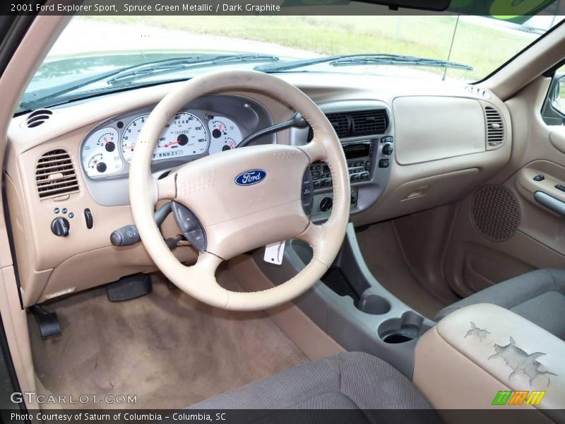 Spruce Green Metallic / Dark Graphite 2001 Ford Explorer Sport