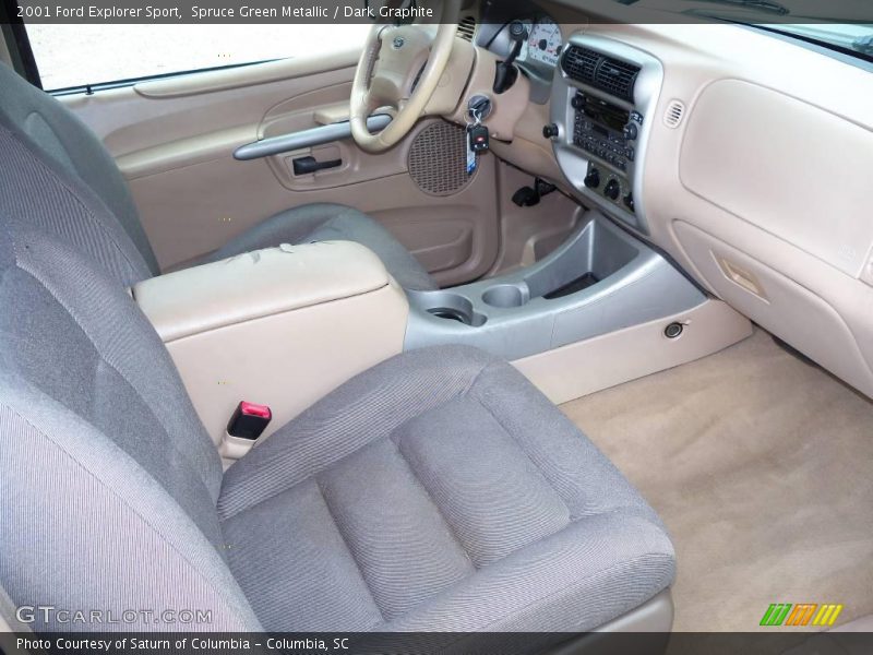 Spruce Green Metallic / Dark Graphite 2001 Ford Explorer Sport