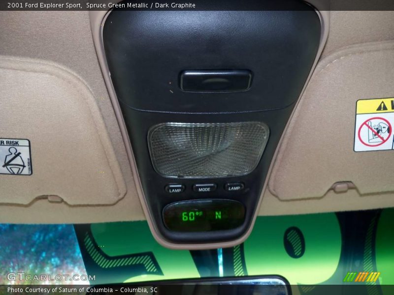 Spruce Green Metallic / Dark Graphite 2001 Ford Explorer Sport