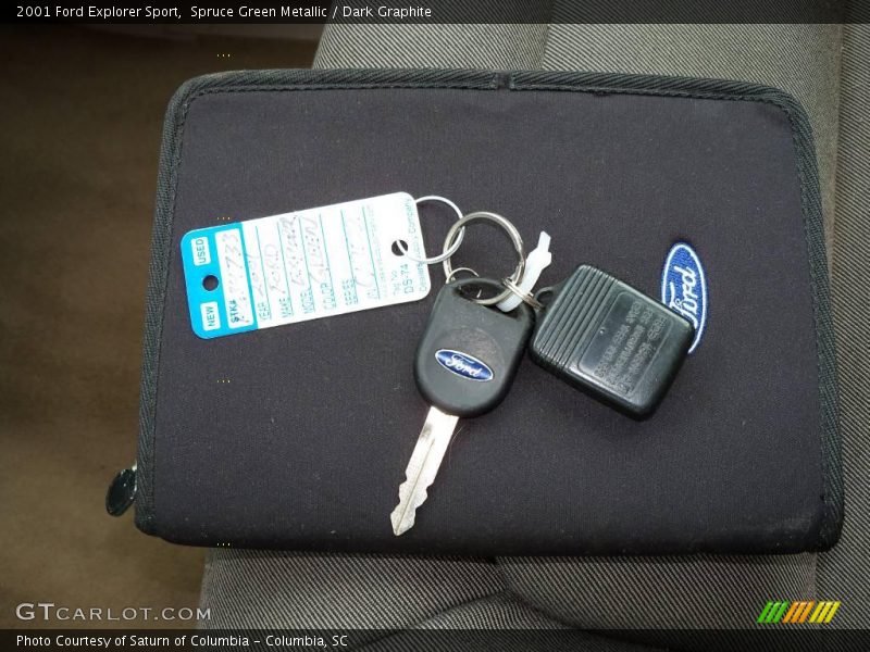 Spruce Green Metallic / Dark Graphite 2001 Ford Explorer Sport