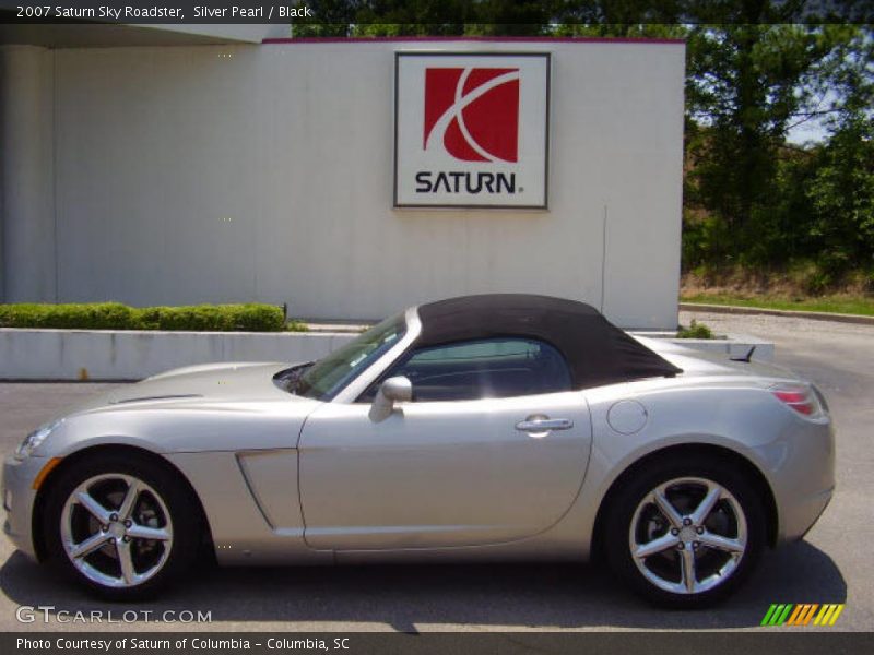 Silver Pearl / Black 2007 Saturn Sky Roadster