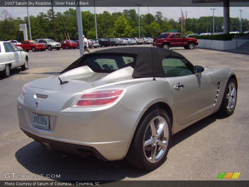 Silver Pearl / Black 2007 Saturn Sky Roadster