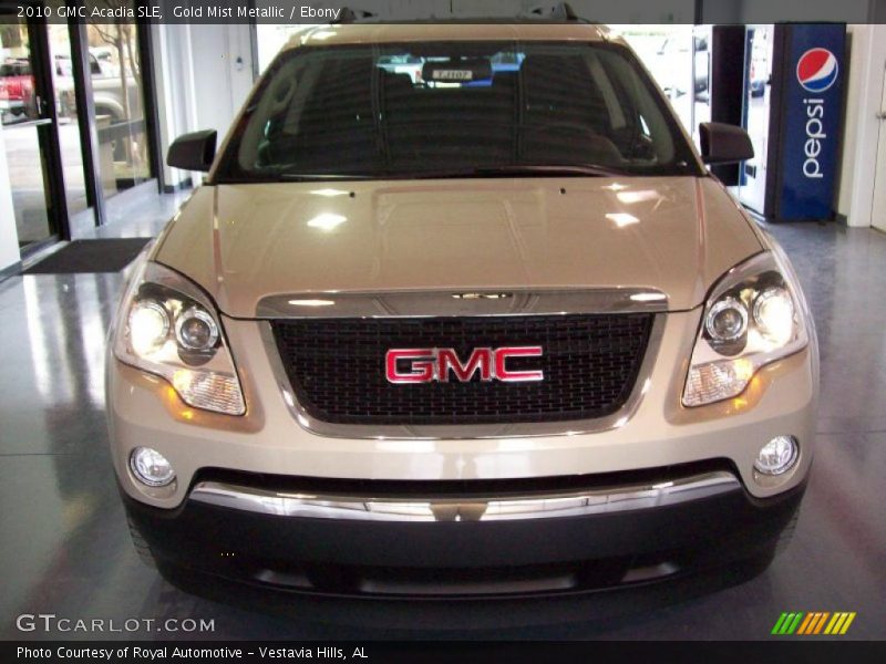 Gold Mist Metallic / Ebony 2010 GMC Acadia SLE
